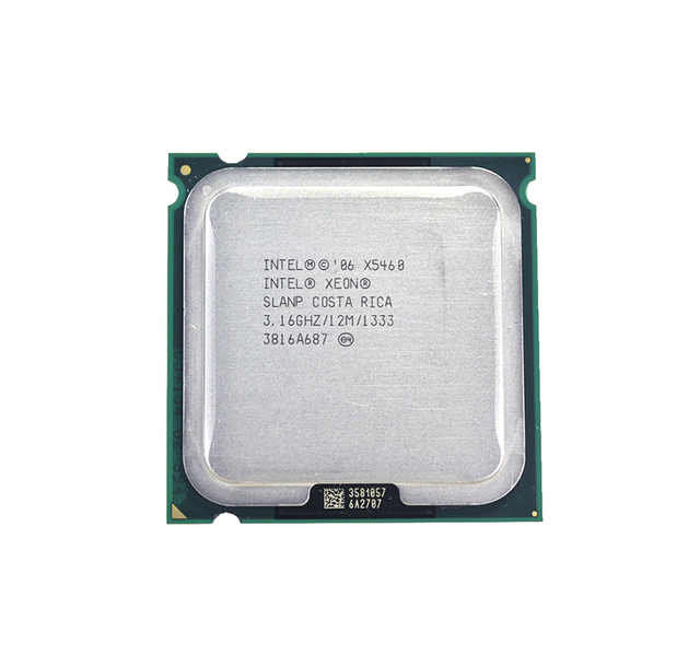 N856G - Dell 3.16GHz 12MB L2 Cache 1333MHz FSB 45NM 120W Socket LG771 Intel Xeon X5460 Quad Core Processor