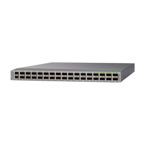 N9K-C9332C-RF Cisco Nexus 9000 Series C9332C 32 x Ports QSFP28 100GBase-X + 2 x SFP+ Ports Rack-Mountable 1U Layer 2 Managed Gigabit Ethernet Network Switch