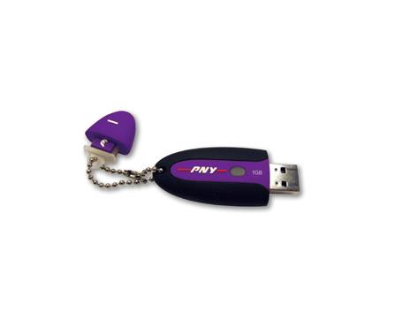 P-FD1GBH/ATC-RF PNY 1GB All-Terrain Attache USB 2.0 Flash Drive 1GB USB