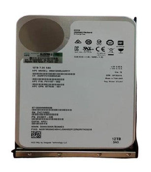 HP - P10818-001 - 12TB 7200RPM SAS 12Gbps Hot Swap Midline (512e) 3.5-inch Internal Hard Drive