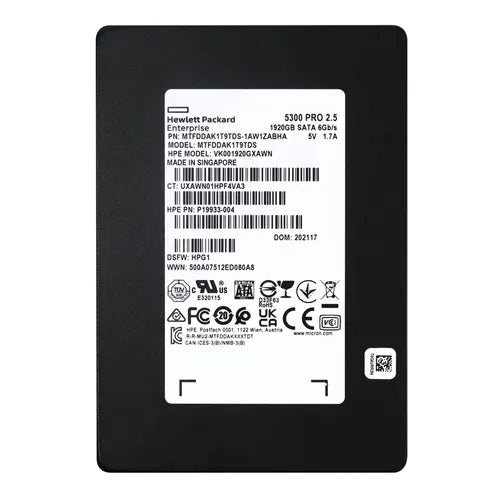 P19933-004 HP 1.92TB SATA 6Gb/s Read Intensive 2.5-Inch Solid State Drive