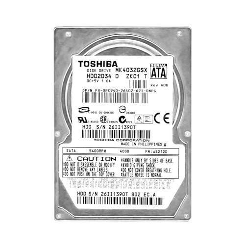 PC940 Dell 40GB 5400RPM SATA 1.5Gb/s 8MB Cache 2.5-Inch Hard Drive