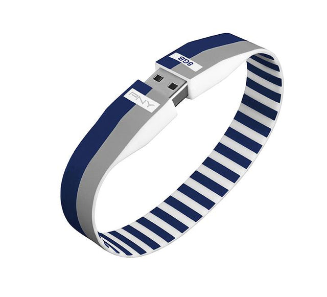 PFDU8GBBRACGE PNY Bracelet Attache 8GB USB Flash Drive Multi Design