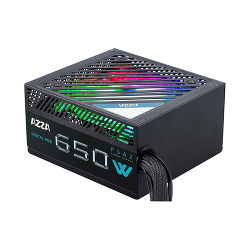 PSAZ-650W AZZA 650-Watts 200V-240V AC 24-Pin ATX 80-Plus Bronze Power Supply