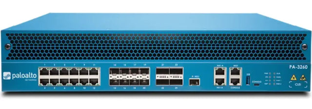 PA-3260 Palo Alto Networks 12 x RJ-45 Ports 1000Base-T 8 x SFP Ports 4 x QSFP+ Ports Network Security Firewall Appliance