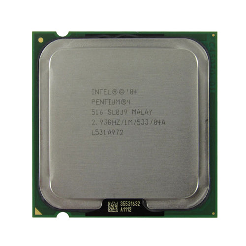 PX744-69001 HP 2.93GHz 533MHz FSB 1MB L2 Cache Socket LGA775 Intel Pentium 4 516 Single-Core Processor