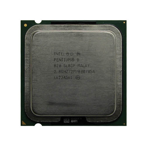 SL8CP Intel Pentium D 820 Dual-Core 2.80GHz 800MHz FSB 2MB L2 Cache Socket LGA775 Processor