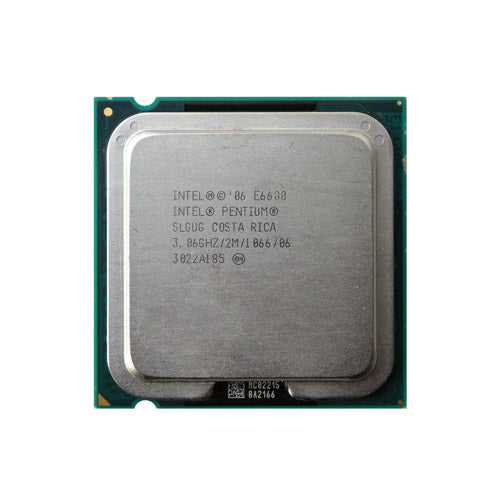 BX80571E6600 Intel Pentium E6600 Dual-Core 3.06GHz 1066MHz FSB 2MB L3 Cache Socket LGA775 Processor