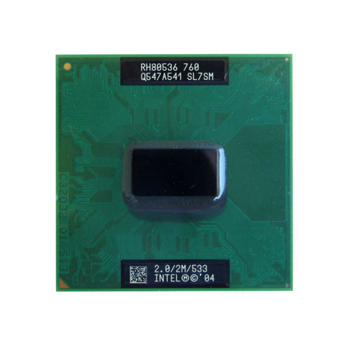 U9687 Dell 2.0GHz 533MHz FSB 2MB L2 Cache Socket PGA478 Intel Pentium M 760 Single-Core Processor for Latitude D410 Laptop