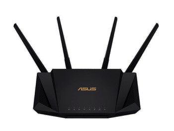 ASUS - RT-AX58U/CA - AiMesh RT-AX58U Wi-Fi 6 IEEE 802.11ax Ethernet Wireless Router - 2.40 GHz ISM Band - 5 GHz UNII Band - 4 x Antenna(4 x External) - 375 MB/s Wireless Speed - 4 x Network Port - 1 x Broadband Port
