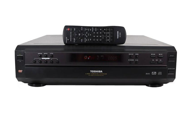 SD-K615U-PB-R Toshiba 5 Disc DVD Carousel Changer Player with Remote (Black) (Refurbished)