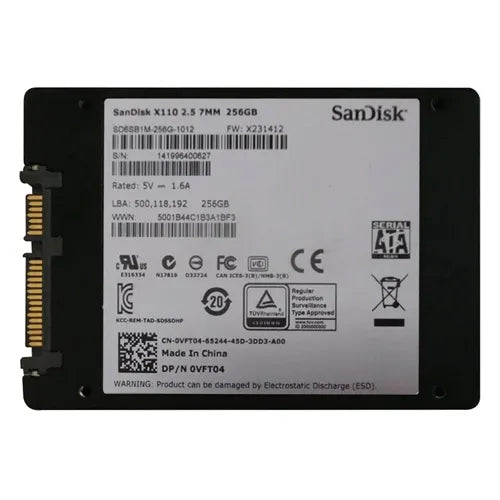 SD6SB1M-256G-1012 SanDisk 256GB Multi-Level Cell SATA 6Gb/s 2.5-Inch Solid State Drive