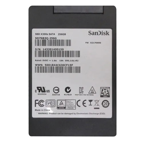SD7SB3Q-256G SanDisk X300s Series 256GB SATA 6Gb/s 2.5-Inch Solid State Drive