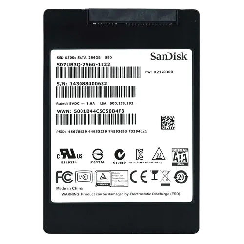 SD7UB3Q-256G-1122 SanDisk X300S Series 256GB SATA 6Gb/s 2.5-Inch Solid State Drive (10-Pack)