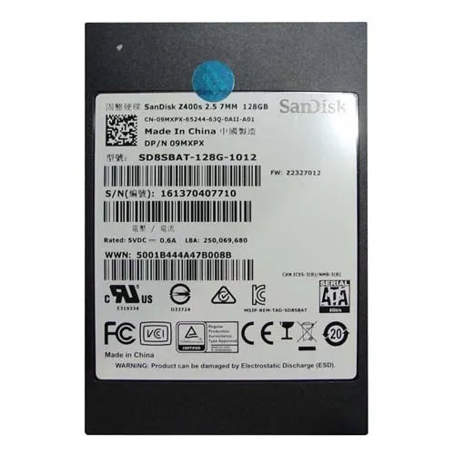 SD8SBAT-128G-1012 SanDisk 128GB Multi-Level Cell SATA 6Gb/s 2.5-Inch Solid State Drive