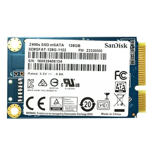 SD8SFAT-128G-1122 SanDisk Z400s Series 128GB SATA 6Gb/s mSATA Solid State Drive
