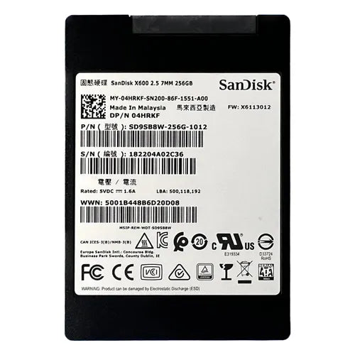 SD9SB8W-256G-1012 SanDisk X600 256GB Triple-Level Cell SATA 6Gb/s 2.5-Inch Solid State Drive