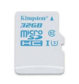 Kingston - SDCAC/32GB - 32GB Class10 microSDHC UHS-I U3 Action Camera Flash Memory Card