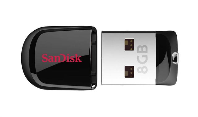 SDCZ33-008G-A11-A1 SanDisk Cruzer Fit 8GB USB 2.0 Flash Drive (Black)