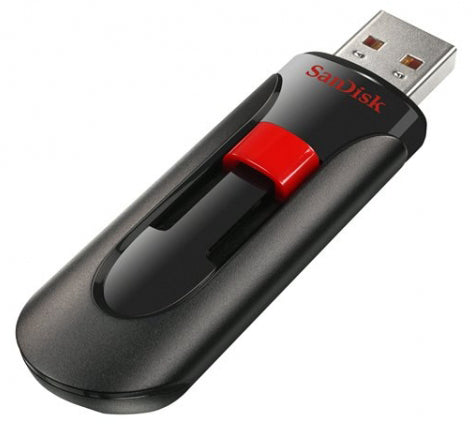 SDCZ60-064G-B35-A1 SanDisk Cruzer Glide 64GB USB 2.0 Flash Drive (Black / Red)