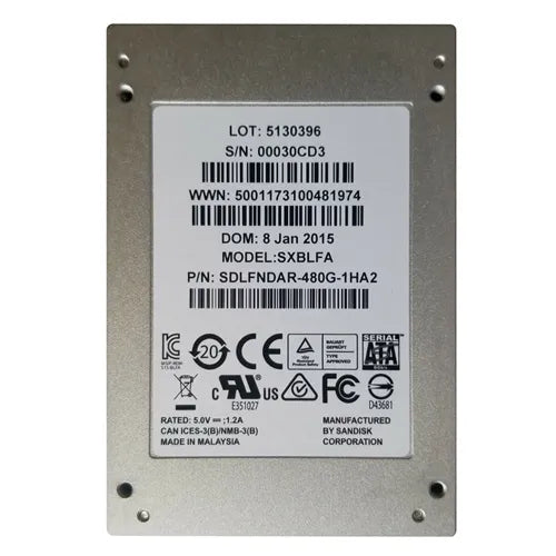 SDLFNDAR-480G-1HA2 SanDisk CloudSpeed Eco 480GB Multi-Level Cell SATA 6Gb/s 2.5-Inch Solid State Drive