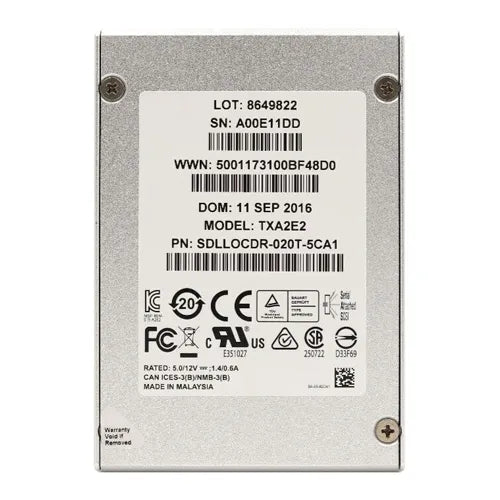 SDLLOCDR-020T-5C SanDisk Optimus Eco 2TB Enterprise Multi-Level Cell SAS 6Gb/s Mixed Use 2.5-Inch Solid State Drive