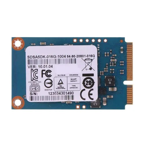 SDSA5DK-016G SanDisk U100 16GB Multi-level Cell SATA 6Gb/s mSATA Solid State Drive