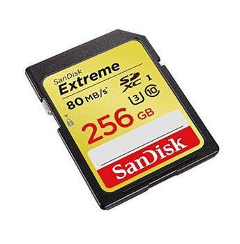 SanDisk - SDSDXN-256G-G46 - Extreme 256GB U3/UHS-I SDXC with 4K Ultra HD Up to 80MB/s Read;60MB/s Flash Memory Card