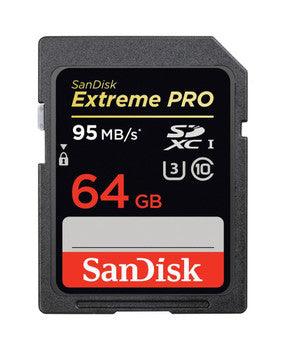SanDisk - SDSDXP-064G-A46-B2 - Extreme Pro 64GB Class 10 SDXC UHS-I Flash Memory Card
