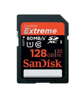 SanDisk - SDSDXS-128G-XQ46 - Extreme 128GB Class 10 SDXC Flash Memory Card