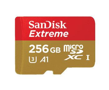 SanDisk - SDSQXAO-256G-GN6MA - Extreme 256GB Class 10 microSDXC UHS-I Flash Memory Card