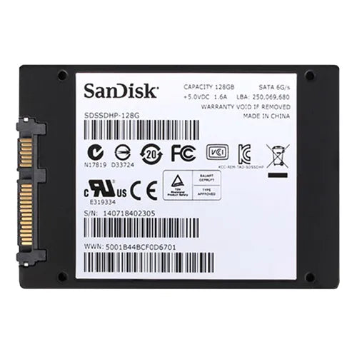 SDSSDHP-128G-G25 SanDisk Ultra Plus 128GB Multi-Level Cell SATA 6Gb/s 2.5-Inch Solid State Drive
