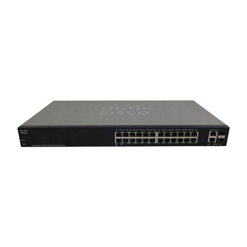 SF200-24FP-NA-RF Cisco Small Business 200 Series SF200-24FP 24 x Ports PoE 10/100Base-T + 2 x Ports Combo SFP (mini-GBIC) Layer 2 Managed Fast Ethernet Network Switch