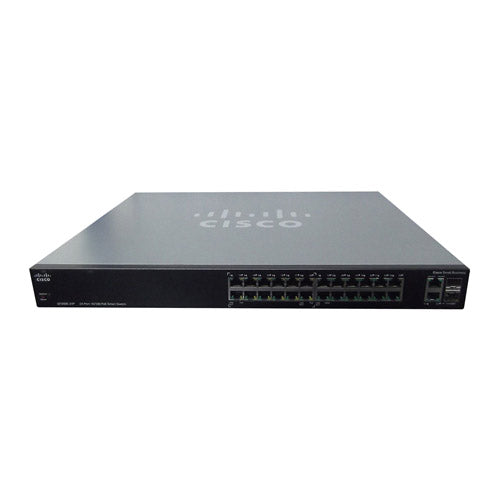 SF200E-24P-AU Cisco Small Business 200E Series SF200E-24P 24 x Ports PoE 10/100Base-T + 2 x Ports Combo SFP (mini-GBIC) Layer 2 Managed Fast Ethernet Network Switch