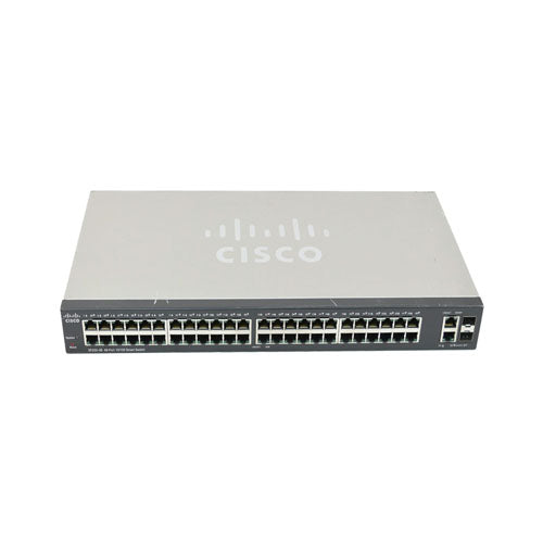 SF220-48P-K9-NA-RF Cisco Small Business 220 Series SF220-48P 48 x Ports PoE+ 10/100Base-T + 4 x Ports SFP Layer 2 Managed Fast Ethernet Network Switch