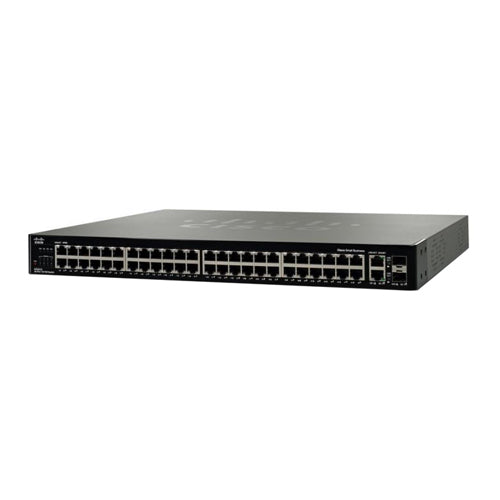 SFE2010-RF Cisco Small Business 48 x Ports 10/100Base-T + 2 x Ports 1000Base-T + 2 x Ports Combo SFP (mini-GBIC) Rack-Mountable Layer 3 Managed Fast Ethernet Network Switch