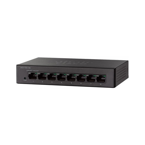 SG110D-08-EU Cisco Small Business 110 Series SG110D-08 8 x Ports 10/100/1000Base-T Unmanaged Gigabit Ethernet Network Switch