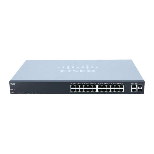 SG220-26P-K9-AU-RF Cisco Small Business 220 Series SG220-26P 24 x Ports PoE+ 10/100/1000Base-T + 2 x Ports Combo SFP Rack-mountable Layer 3 Managed Gigabit Ethernet Network Switch