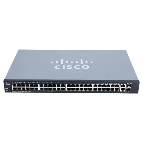 SG250-50P-K9 Cisco Small Business 250 Series SG250-50P 48 x Ports PoE+ 10/100/1000Base-T + 2 x Combo Gigabit SFP Layer 3 Managed Rack-mountable Gigabit Ethernet Network Switch
