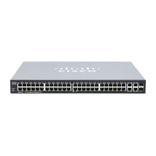 SG300-52P-K9-AR Cisco Small Business 300 Series SG300-52P 50 x Ports (48 x Ports PoE+) 10/100/1000Base-T + 2 x Ports Combo SFP (mini-GBIC) Rack Mountable 1U Layer 3 Managed Gigabit Ethernet Network Switch