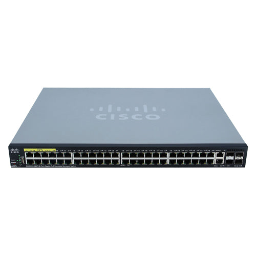 SG350X-48MPK9EU-RF Cisco Small Business 350X SG350X-48MP 48 x RJ-45 Ports PoE+ 10/100/1000Base-T 4 x SFP+ Ports Layer 3 Stackable Managed Rack-Mountable Gigabit Ethernet Network Switch