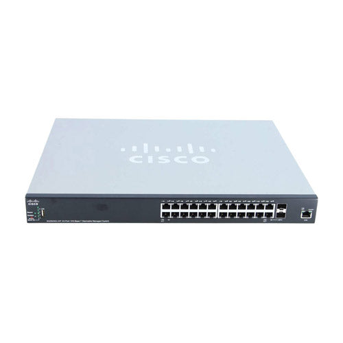 SG350XG-24T-K9-EU Cisco Small Business 350X Series SG350XG-24T 24 x Ports SFP+ 10GBase-T + 2 x Ports Combo SFP+ Stackable Rack-mountable 1U Layer 3 Managed Gigabit Ethernet Network Switch