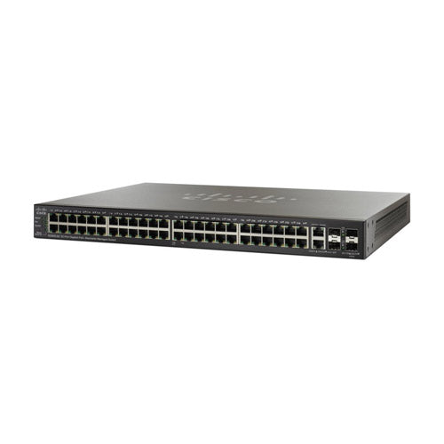 SG500-52-K9-AU Cisco Small Business 500 Series SG500-52 48 x Ports 10/100/1000Base-T + 2 x Ports Combo SFP + 2 x Ports SFP Stackable Layer 3 Managed Gigabit Ethernet Network Switch