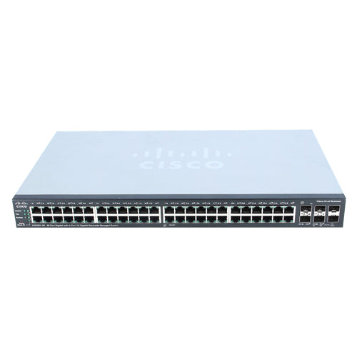SG500X-48-K9-NA= Cisco Small Business 500 Series SG500X-48 48 x RJ-45 Ports 10/100/1000Base-T + 2 x SFP+ Ports + 2 x Combo 5G SFP Ports Layer 3 Managed Gigabit Ethernet Stackable Network Switch