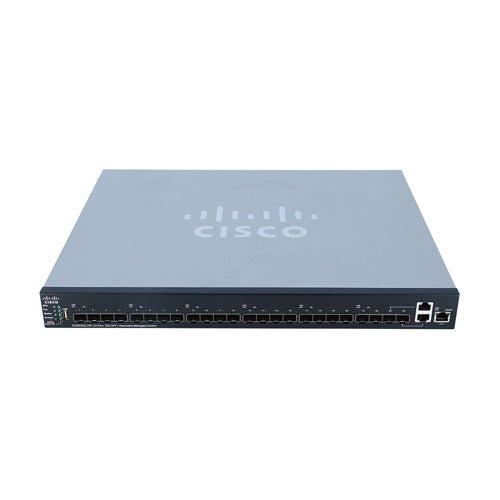 SG550XG-24T-K9-EU Cisco 550X SG550XG-24F 24 x Ports SFP+ + 2 x Ports Combo SFP with 2 x Ports SFP+ Layer 3 Managed Stackable Gigabit Ethernet Network Switch