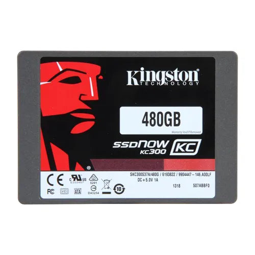 SKC300S37A/480G Kingston SSDNow KC300 Series 480GB SATA 6Gb/s (AES 256-bit Encryption) 2.5-Inch Solid State Drive