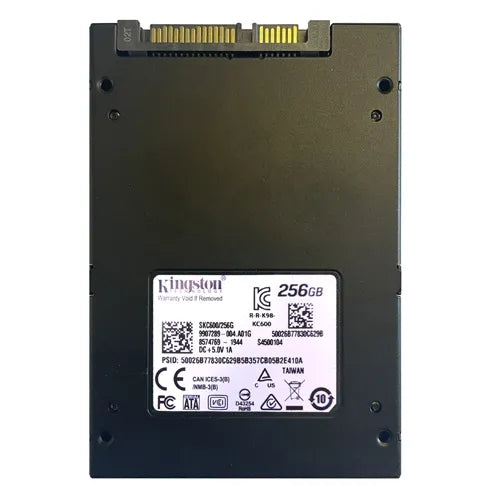SKC600/256G Kingston KC600 Series 256GB Triple-Level Cell SATA 3Gb/s 3D NAND (XTS-AES 256-bit Encryption) 2.5 Inch Solid State Drive