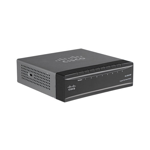 SLM2008PT-AU-RF Cisco 200 SG200-08P 4 x Ports PoE 1000Base-T + 4 x Ports GBE Layer 2 Managed Gigabit Ethernet Smart Network Switch