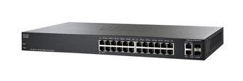Cisco - SLM2024TNA1 - Small Business Managed Switch 24x 10/100/1000 MBps -Ports 2x Combo Mini-GBic