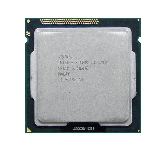 SR00K - Intel Xeon Quad Core E3-1240 3.3GHz 8MB SMART Cache 5.0GT/s DMI Socket LGA-1155 32NM 95W Processor
